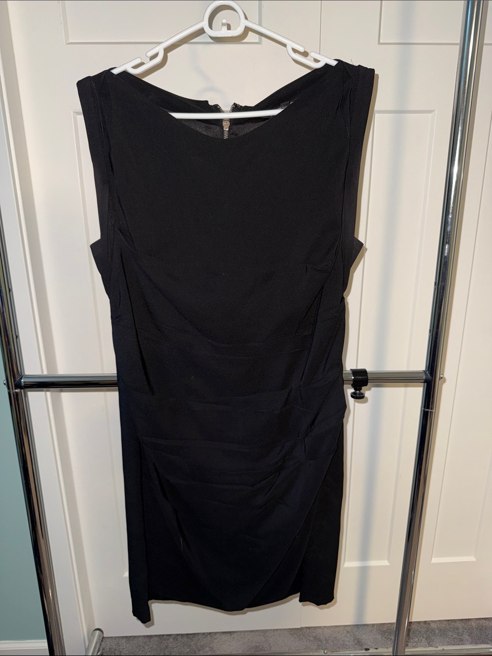 Sleek Black Sleeveless Sheath Dress